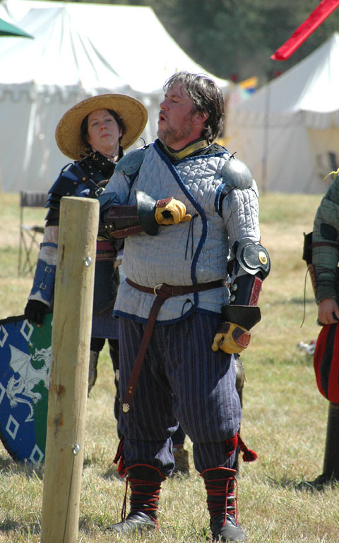 Conal addresses his fellow squires before the squire's tournament at September Crown 2007