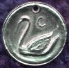 The Silver Swan of the Shire of Cragmere, cast in pewter