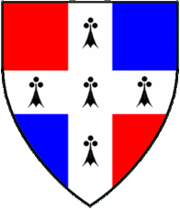 KirkEinarsson Quarterly gules and azure, a cross ermine..gif