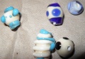 Random Blue and white beads