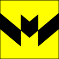 Badge: Or, a chevron fractured and inverted sable.